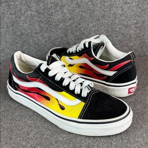 Vans Old Skool Flame Suede and Canvas Sneakers Women’s 6